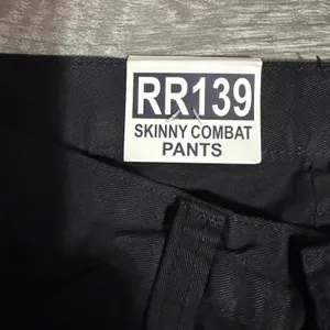 New J Galt Brandy Melville M Black Skinny Combat Pants Low Rise‎ Cargo Punk Y2K thumbnail 3