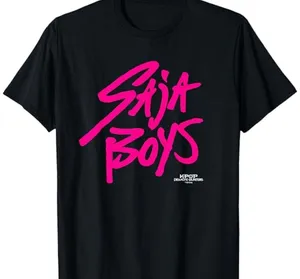 New! K-Pop Demon Hunter Saja Boys Black Short Sleeve T-Shit Small thumbnail 1