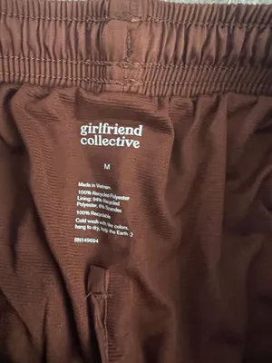 Girlfriend‎ Collective athletic brown shorts size M thumbnail 6