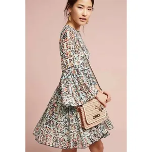 Anthropologie BHANUNI by JYOTI Libra Embroidered Tunic Dress Floral Size 2 thumbnail 5