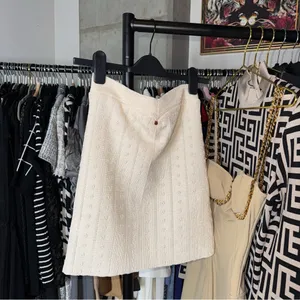 For Love & Lemons Cream Textured Swim Mini Skirt Womens Small EUC thumbnail 7