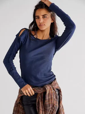 Free People Daisy Chain Cuff Long Sleeve Top thumbnail 2