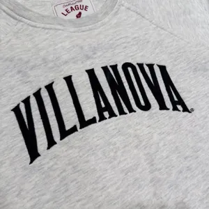 League Villanova Wildcats Sweatshirt Gray Heather Crewneck Medium Collegiate thumbnail 2