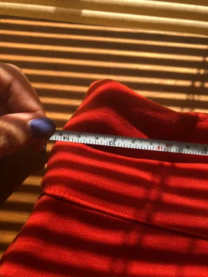 Silence + Noise Orange Spandex skirt thumbnail 4
