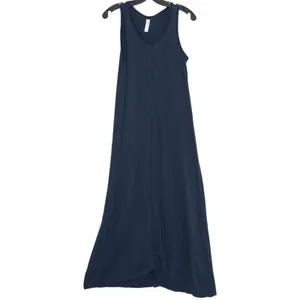 Daily Practice Anthropologie Midi Dress Sleeveless Minimalist Casual Navy XS thumbnail 2