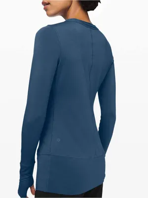 Lululemon Rule the Day Long Sleeve in Code Blue Size 6 Small thumbnail 2