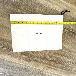 Vince white small drawstring dust bag thumbnail 6