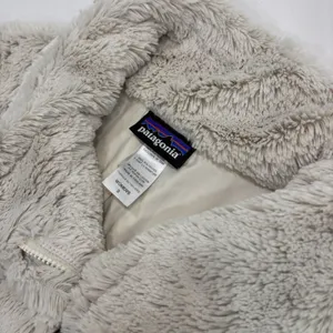 Patagonia Jacket Womens Size Small Pelage Cream High Pile Fleece Zip Up thumbnail 2