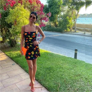 NWT We Wore What Ronnie Ruched Fruit Print Mini Dress Size XL thumbnail 5