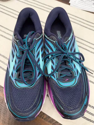 Brooks Navy, Teal & Purple Women's Running Shoes thumbnail 1