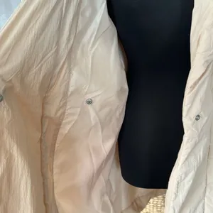 A New Day Cream Blush Oversized Wrap Midi Coat Tie Waist Pockets thumbnail 8