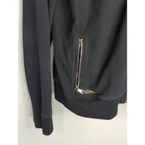 L-RL Lauren Active Black Lime‎ Green Hooded Full Zip Jacket Womens L Atheisure thumbnail 2