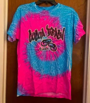 Cocoa Beach Colorful T Dye Tee Pink Size M thumbnail 1
