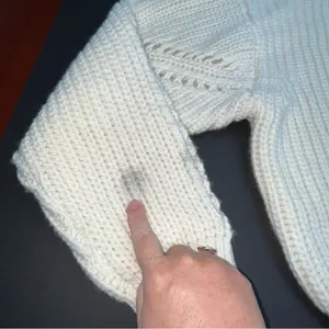 Apiece‎ Apart Cream Crewneck Wool Sweater APPROX. Size LARGE No Size Tag *FLAWED thumbnail 5
