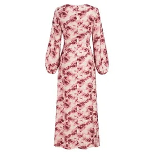 Nordstrom NWT Cider Floral Pleated Ruffle Maxi Dress Sz 8 thumbnail 4