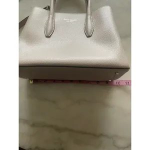 Kate Spade Eva Small Leather Satchel Crossbody Bag Purse Warm‎ Beige/Blush thumbnail 6