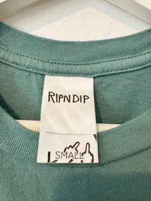 RipnDip Devil Baby Tee Small Cropped Logo Green‎ Skater Summer Streetwear Shirt thumbnail 5
