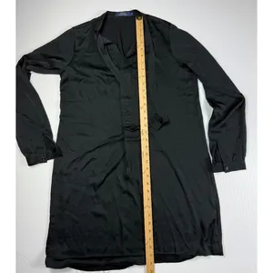 Polo Ralph Lauren Dress Tie Neck Long‎ Sleeve Black Dress Size 6 thumbnail 4