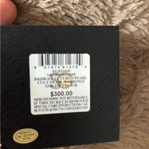 Macys Bridge Cultured Pearl Earrings NWT thumbnail 5