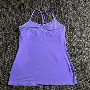 Lululemon Power Y Tank *Luon Light Coolmax Power Purple Size 8 thumbnail 4