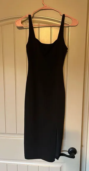 Hello Molly Black Midi Cocktail Dress thumbnail 1
