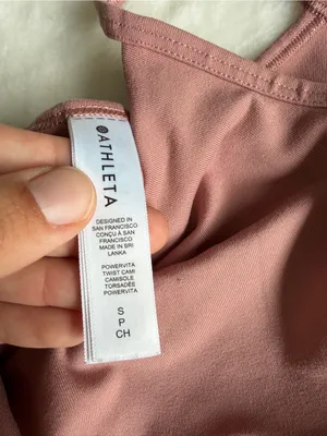 Athleta Powervita Twist Cami Pink Size Small thumbnail 5