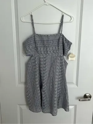 NEW Altar’d State Blue Mini Dress Size Medium NWT thumbnail 2