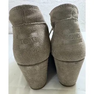 Toms Boots Women’s‎ Kala Chukka Wedge Ankle Suede Lace Up Booties Beige Size 8.5 thumbnail 3