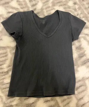 Brandy Melville Ribbed Tee thumbnail 1