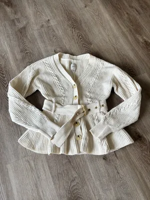 Women’s Maeve Belted Cable Cardigan Sweater thumbnail 5