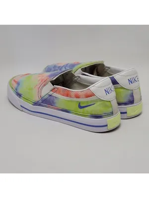 Nike Court Legacy Women’s Slip-On Tie Dye Sneakers CZ1752-900 Size 7.5 thumbnail 13