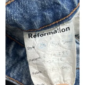 Reformation Julia High Rise Cigarette Jeans Size 27 Distressed Savu Wash Ankle thumbnail 9