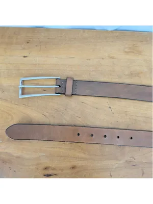 Gap Long Buckle Brown Leather Belt thumbnail 6