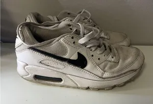 Nike Women's Cream and Black Air Max Sneakers thumbnail 1