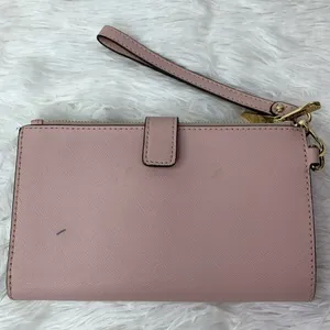 Michael Kors Pink Double Zipper Wristlet / Wallet with Phone Slot thumbnail 2