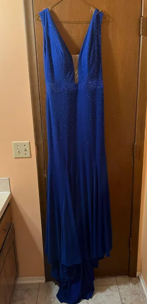 Jovani Royal Blue Gown thumbnail 3