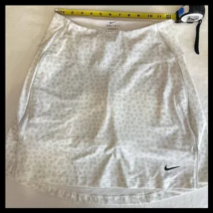 Nike Skort Womens XS White Geometric Dri-Fit Golf Tennis‎ Athletic Activewear thumbnail 7