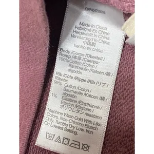 Madewell Women's Pink Crew Neck Long Sleeve Basic Sweater Sweatshirt Top Size M thumbnail 4