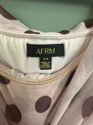 AFRM Off The Shoulder Dress Pink thumbnail 4