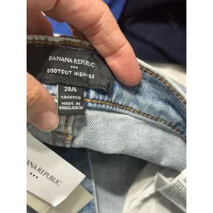 Banana Republic Bootcut High-Rise Cropped Jean Light Wash Button Fly 28/6 NEW‎ thumbnail 8