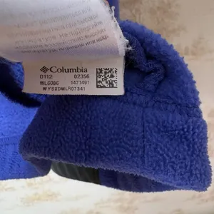 Y2k Columbia Sportswear black blue full zip fleece jacket gorpcore outdoor L thumbnail 7