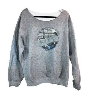vintage itasca state park Sweater 90’s Look Minnesota M‎ L XL 46” Bust thumbnail 1