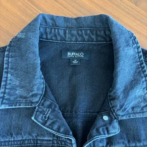 Buffalo David Bitton Denim Jacket M Distressed Black Wash Grunge Streetwear Edgy thumbnail 2