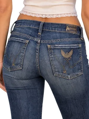 Citizens of Humanity Collete Bootcut Low Rise Denim Jeans Women's 26 Dark Madrid thumbnail 3