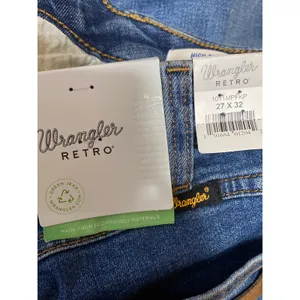 NEW Wrangler Retro Women Blue High Rise Flare Bootcut Bell Bottom Denim Jeans 27 thumbnail 4