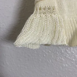 Cream Knit Cardigan 1X Ruffle‎ Feminine Cottagecore Mori Kei Coquette Knitted thumbnail 6