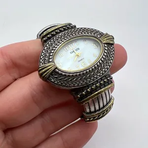 Chico’s Mother of Pearl‎ Two Tone Watch Cuff thumbnail 2