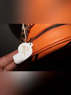 NWT Betsey Johnson Game Time Basketball Crossbody Bag Purse Whistle Charm thumbnail 13