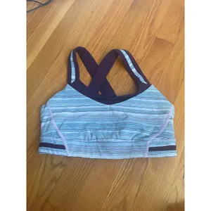 Lululemon Rack Pack Bra Wave Twist size 6 Lilac Caspian Blue / Deep Zinfandel thumbnail 3