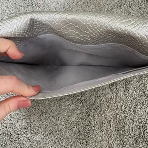 Guess Silver Clutch with Gold Detail and Removable Strap 💜 thumbnail 4
